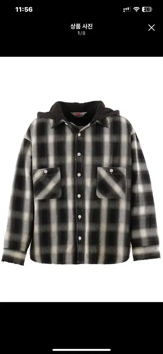 Saint Michael's Hooded Shirt Flannel Jacket