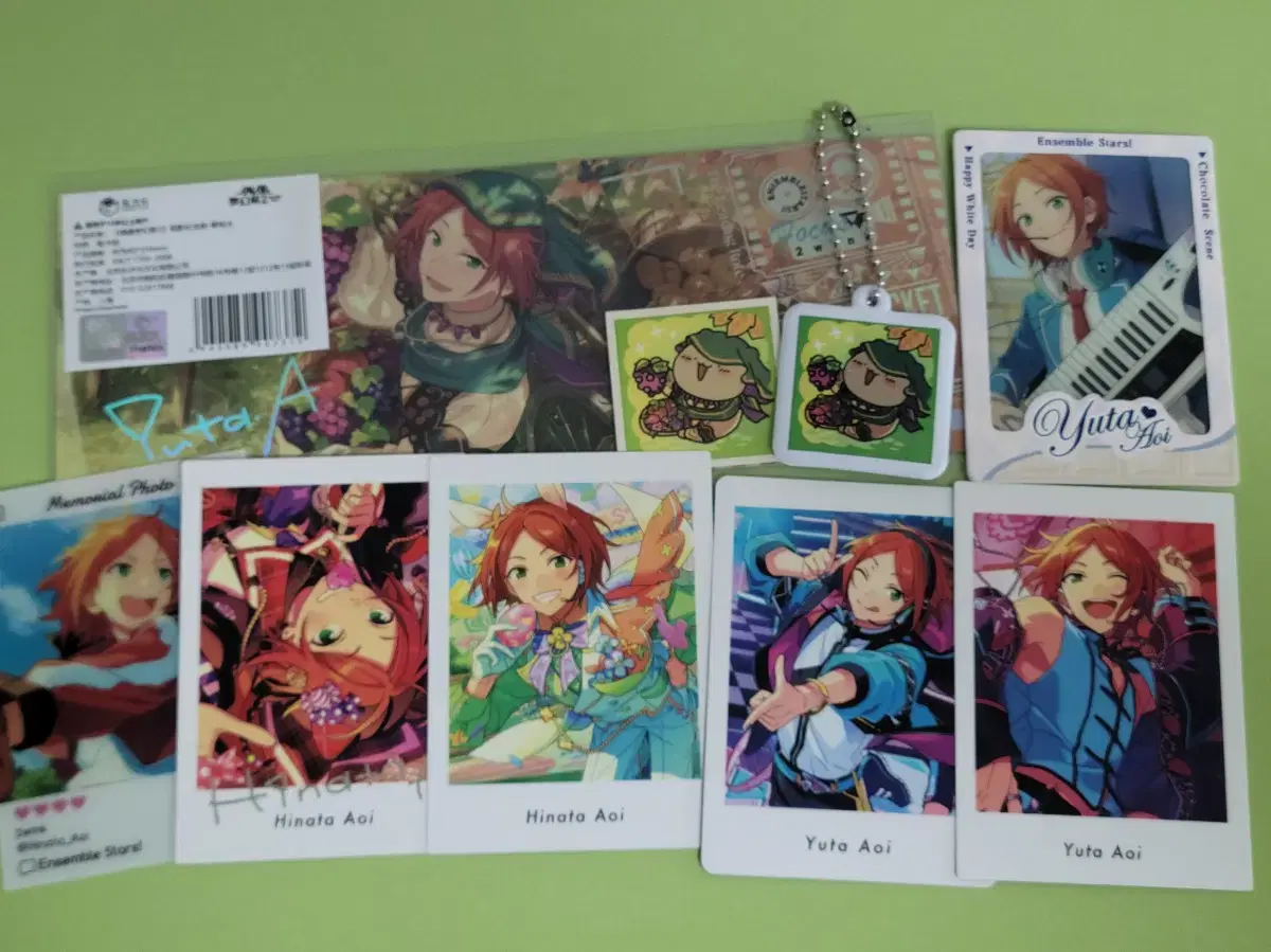 Enstar Twink (hina&uuta) Wadada bear collaboration key ring/cinema ticket/Pasha 6 types