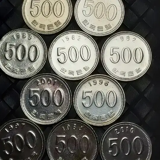 한국은행 500원 1982년 ~2018년 미사용, 준사용, 준준사용 세척