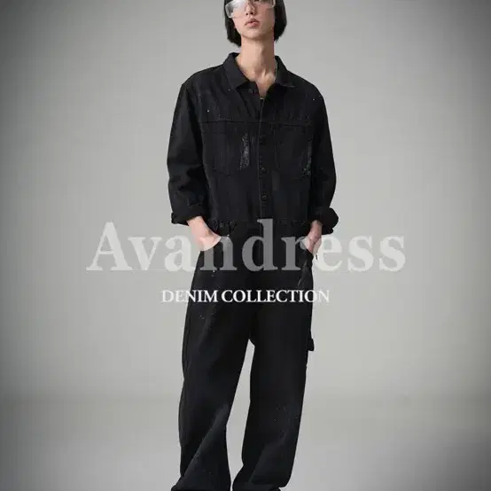 어반드레스 painter jumpsuit black m