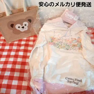 미사용 새상품 디즈니씨 캠파인드스프링 더피 후드티 M