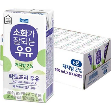 무료배송-매일우유 소화가 잘되는 락토프리 저지방 190ml 24팩