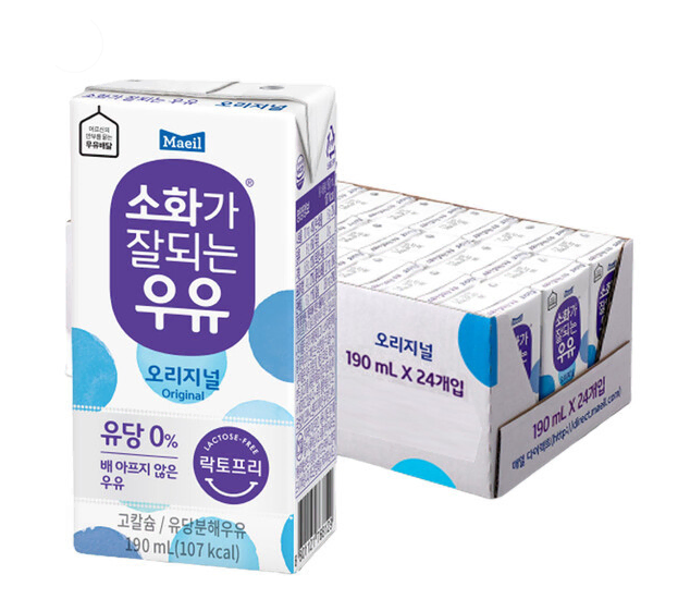 무료배송-매일우유 소화가 잘되는 락토프리 오리지널 190ml 24팩