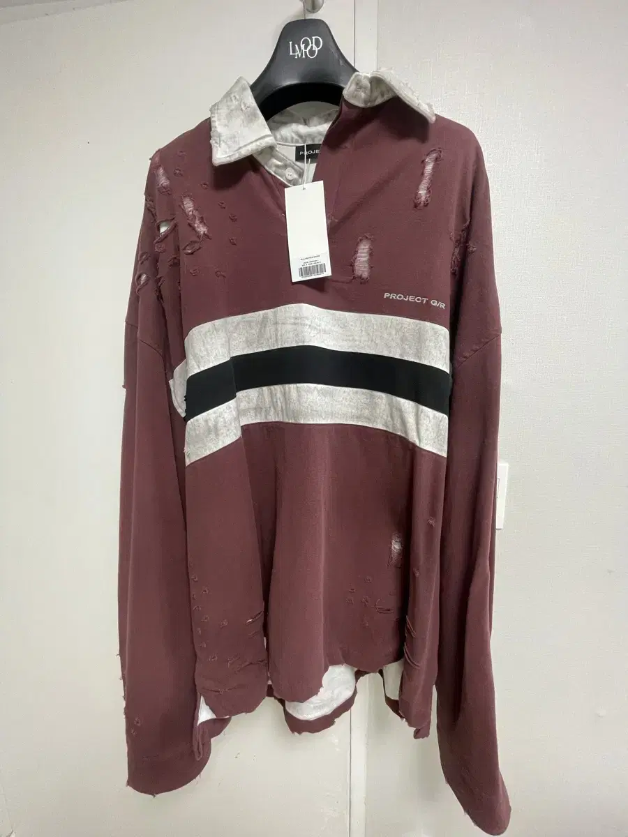 (last throw)Project GR Polo Burgundy Size 2