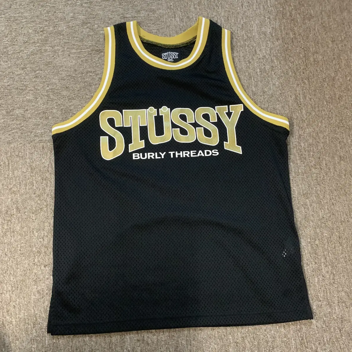 S) stussy JP 스투시 농구 메쉬 져지