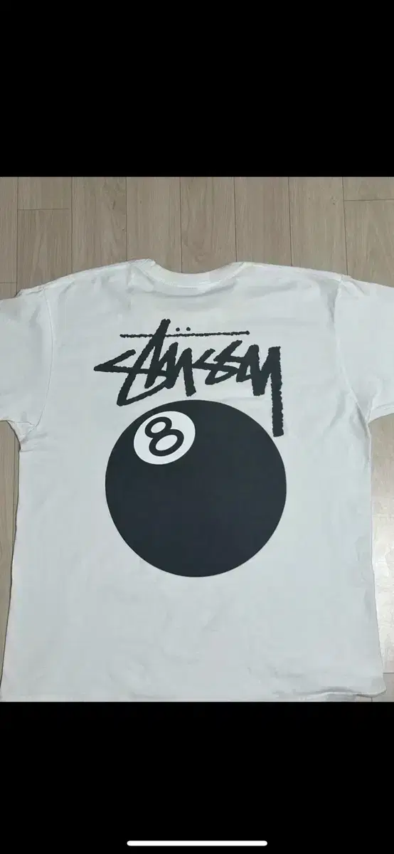 Stussy 8-ball Cream White Large