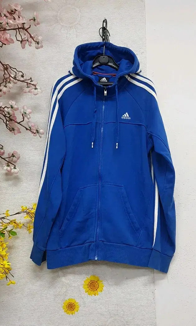 Adidas Triangle Logo bloo Hoodie Zip Up 95