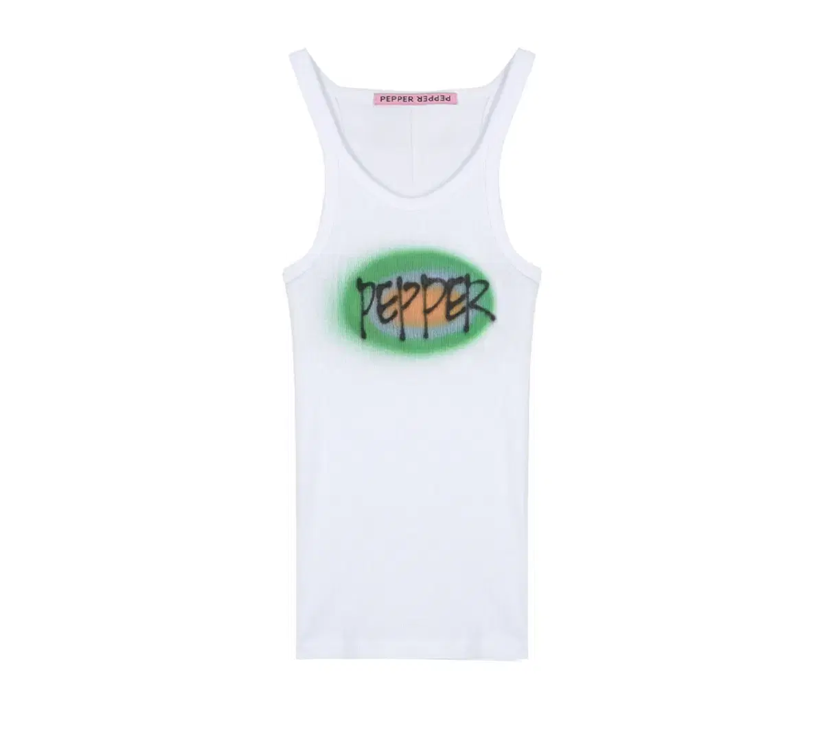 페퍼페퍼 Women Art Painting Ribbed Sleeveles