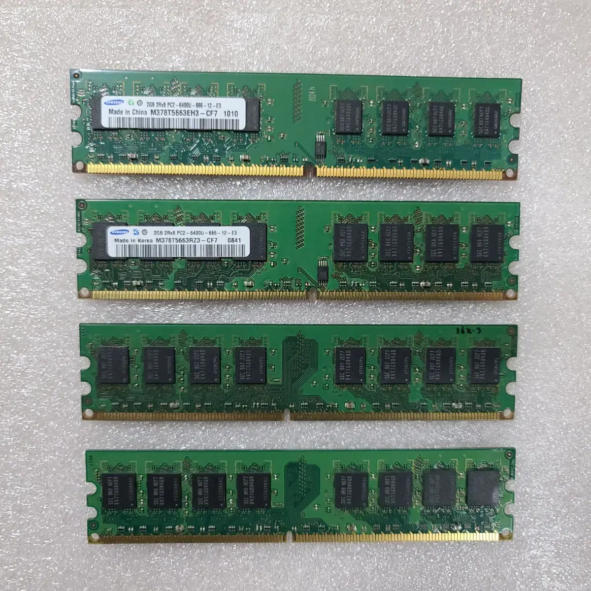 4개,삼성 DDR2 2GB PC2-6400U, 4개