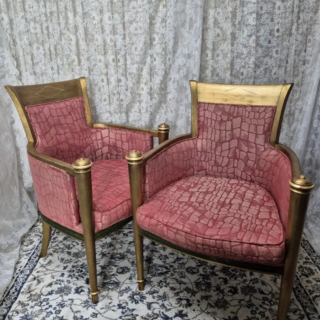 Pair of Louis XVI Style Bergere ChairsM