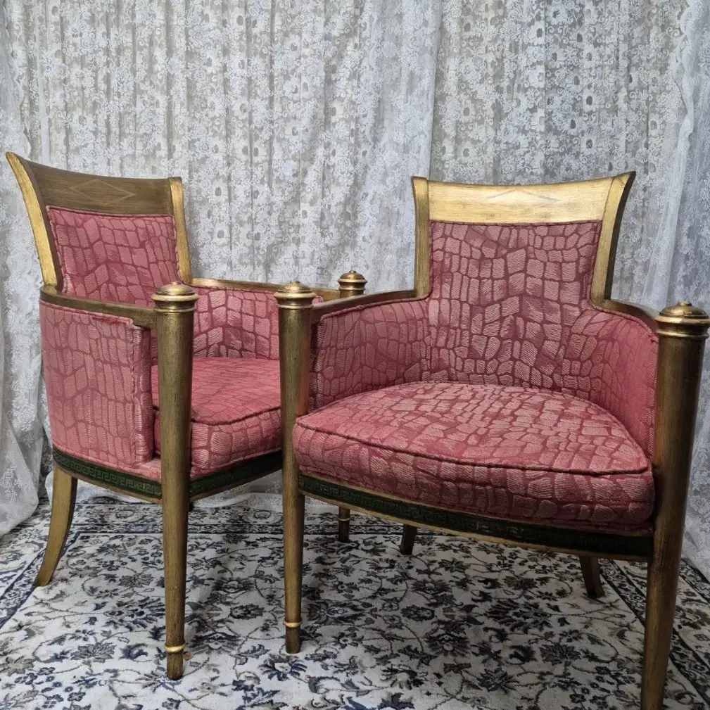 Pair of Louis XVI Style Bergere ChairsM