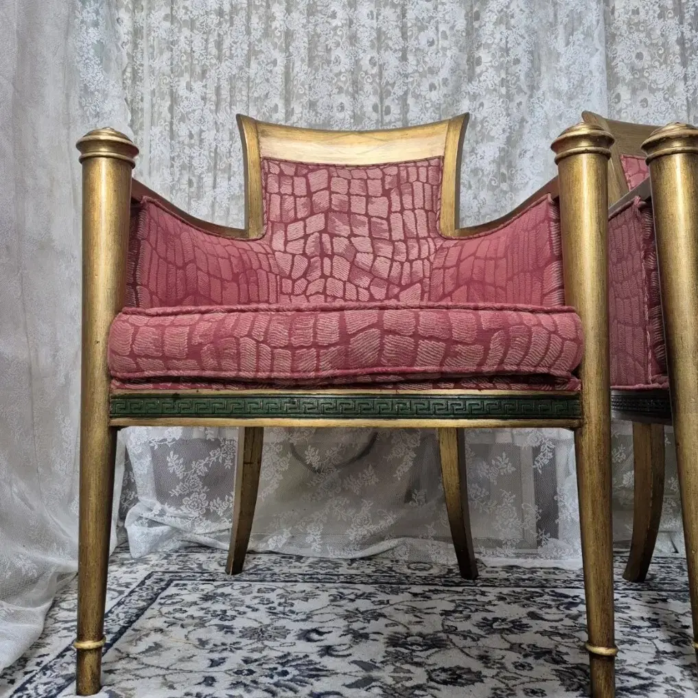 Pair of Louis XVI Style Bergere ChairsM