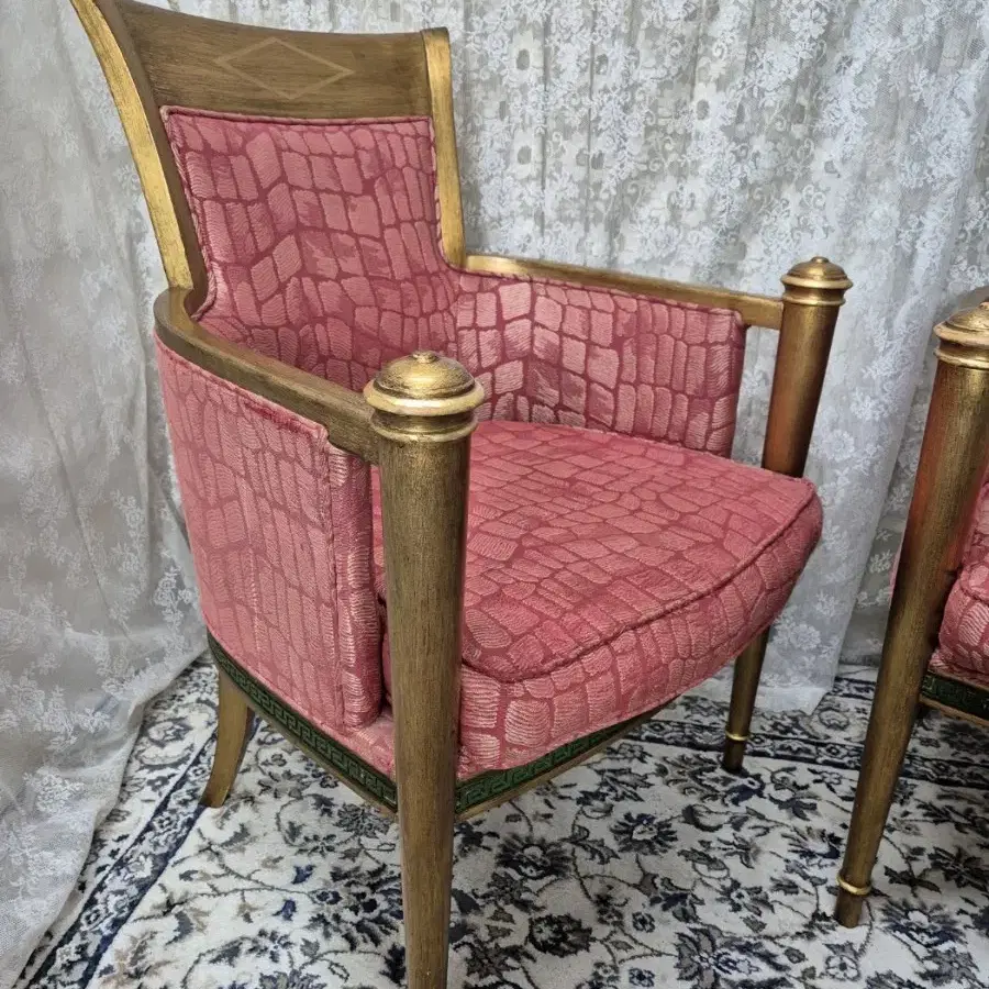 Pair of Louis XVI Style Bergere ChairsM