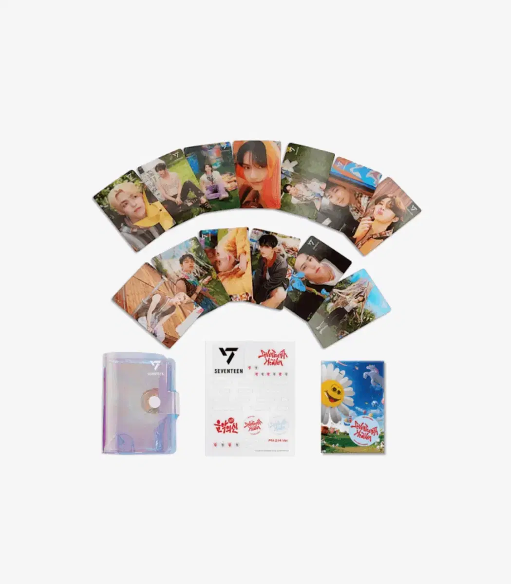 Seventeen 3D lenticular Minicard binder (photo card + transparent stickers + binder)