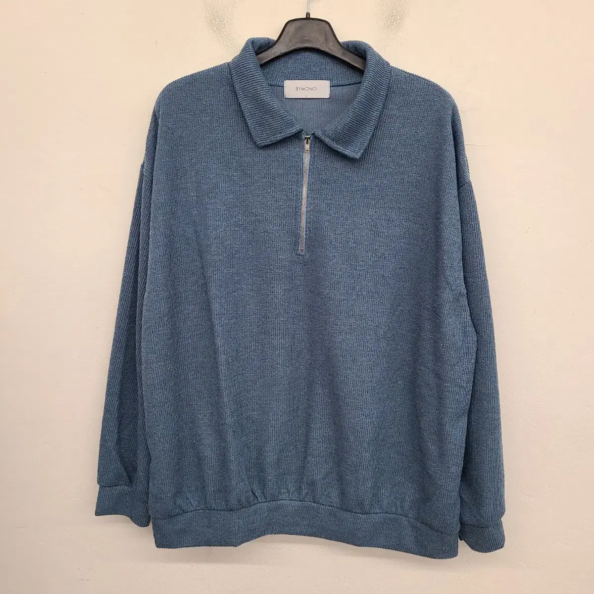 [115/3XL] Bimono ribbed kara vahn zip-up knit