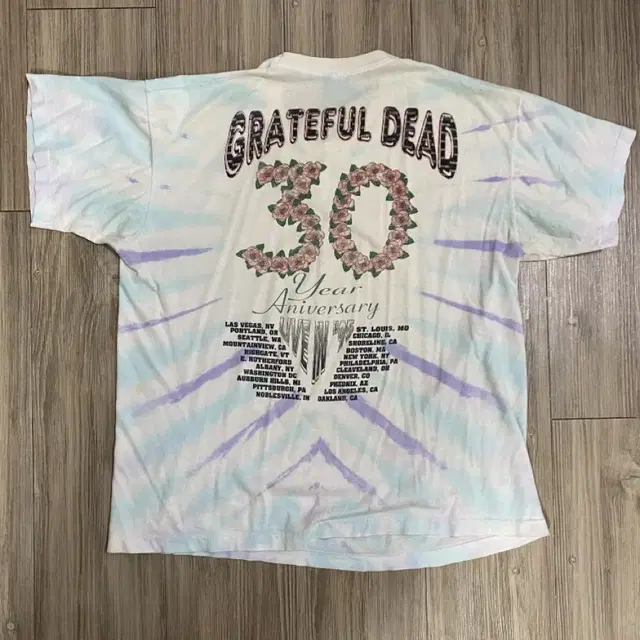 90s 빈티지 grateful dead 그레이트풀 데드 밴드티 xl