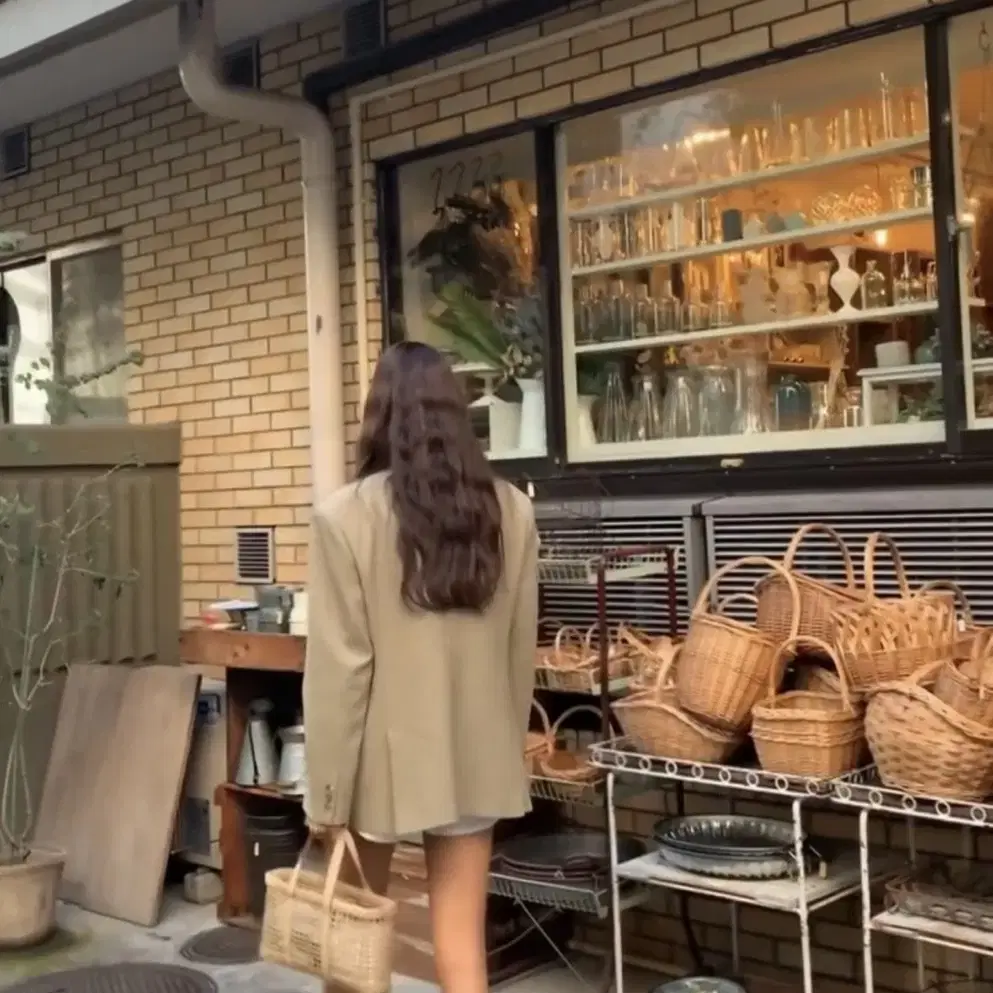 샵엠 shopm 재인 라탄 바스킷백 jane basket bag