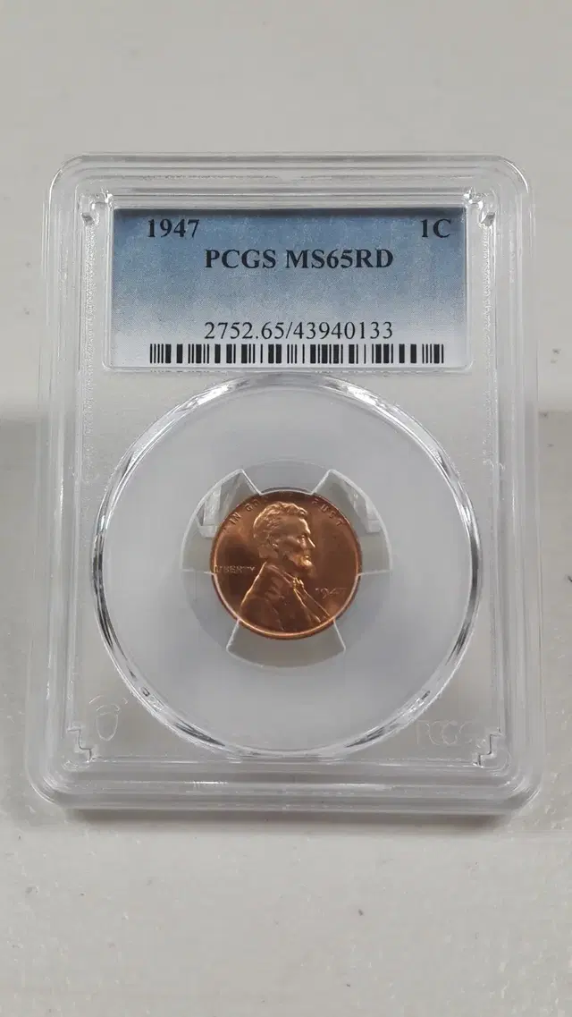 1947년 미국 링컨 1센트 PCGS MS65RD 미사용 주화