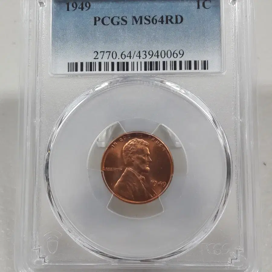 1949년 미국 링컨 1센트 PCGS MS64RD 미사용 주화