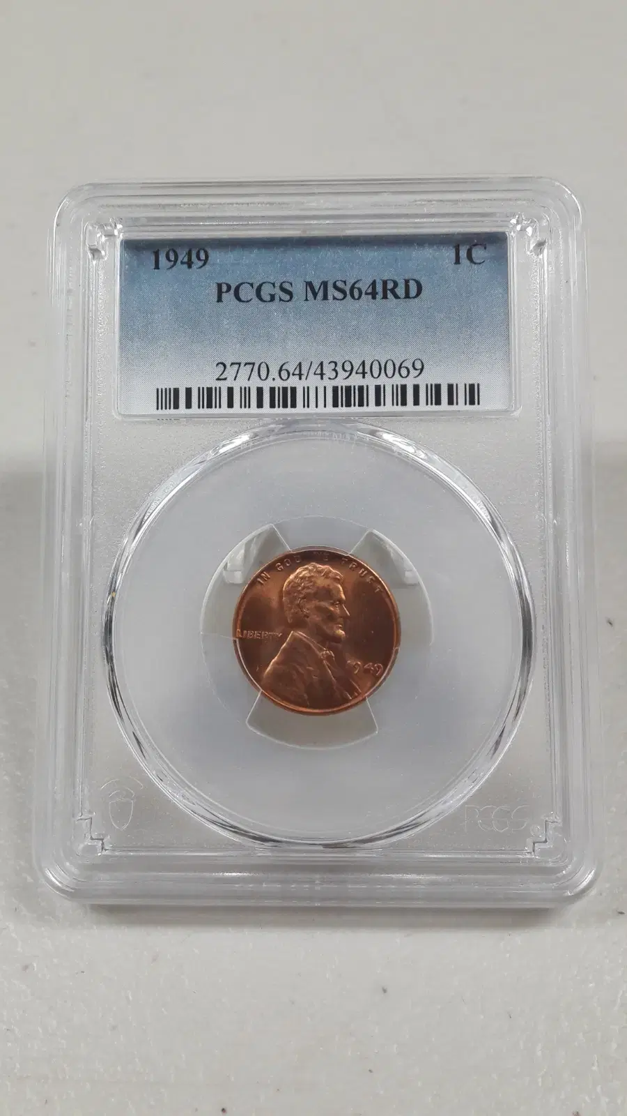 1949년 미국 링컨 1센트 PCGS MS64RD 미사용 주화