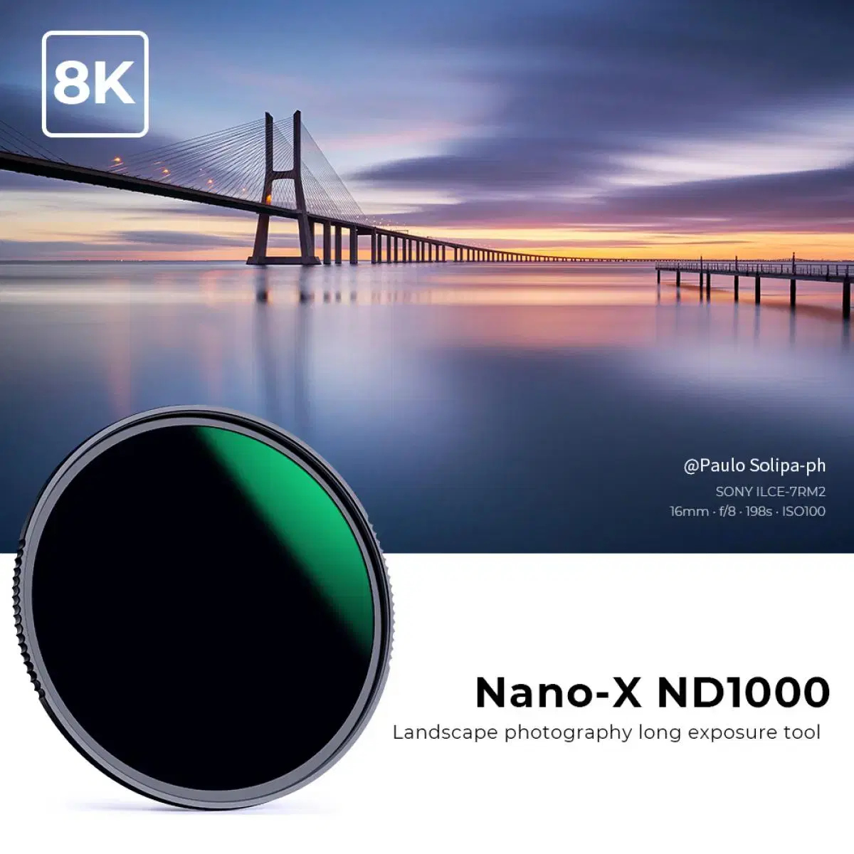 K&F Concept 52mm NANO-X ND1000 필터 (새상품)