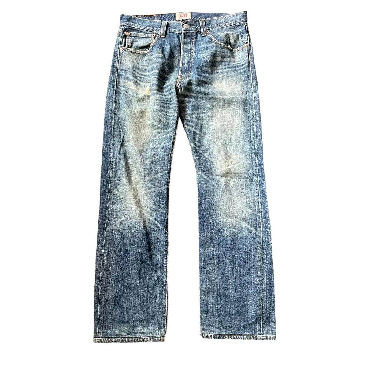 (32) Levi's 501 Washed Denim Pants