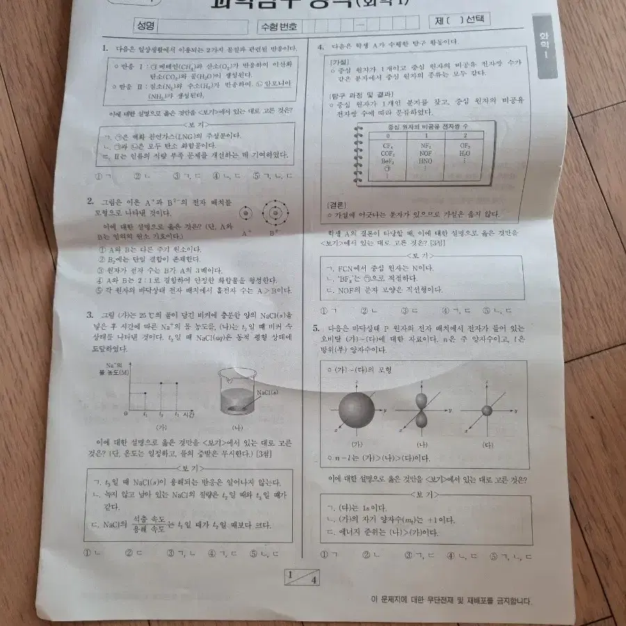 생명 서바이벌 모의고사 7회