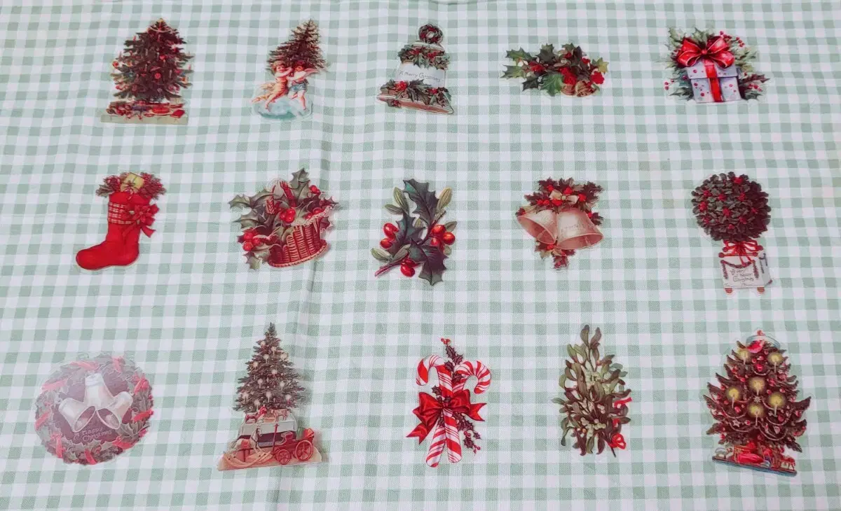 [ Vintage Dacouteme: Christmas Tree Sculpture sticker set ]