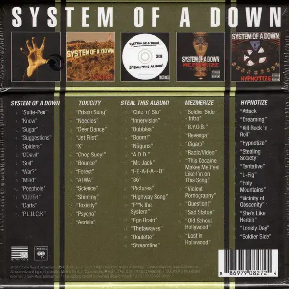 System of a Down - 5 Album Bundle Boxset