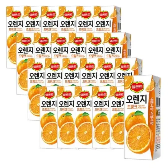 (무배)델몬트 오렌지 드링크 190ml 24팩 2박스(총 48팩)