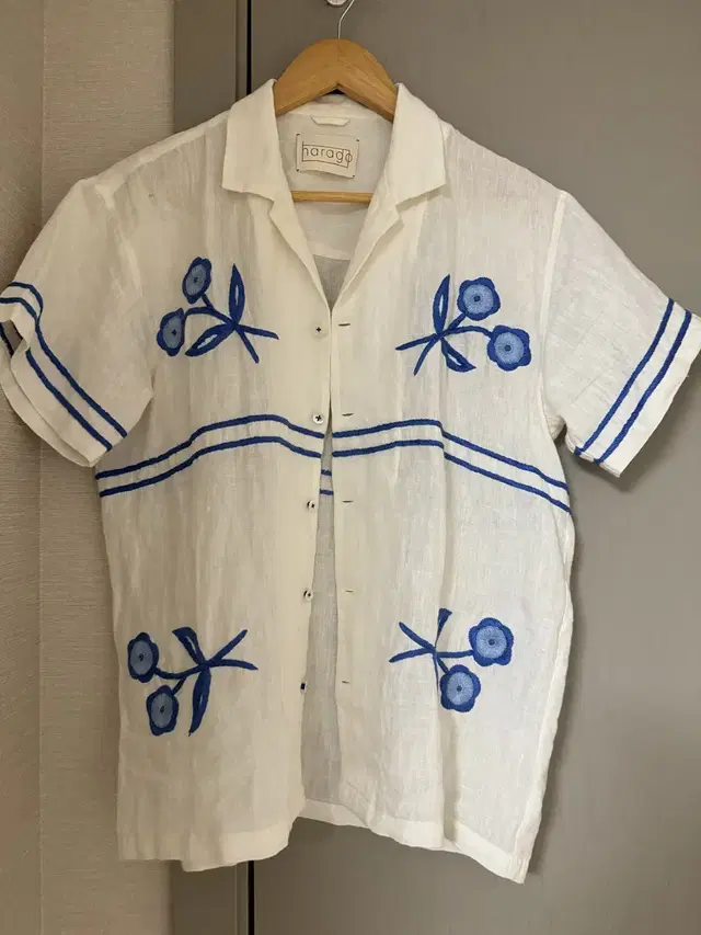 하라고 harago Floral Embroidered Shirt