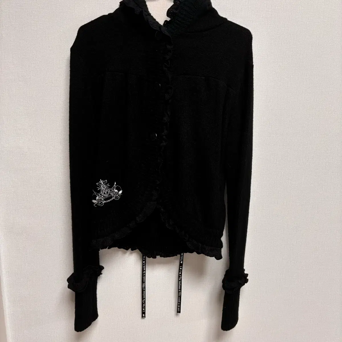 H.NAOTO FRILL Bolero Cardigan