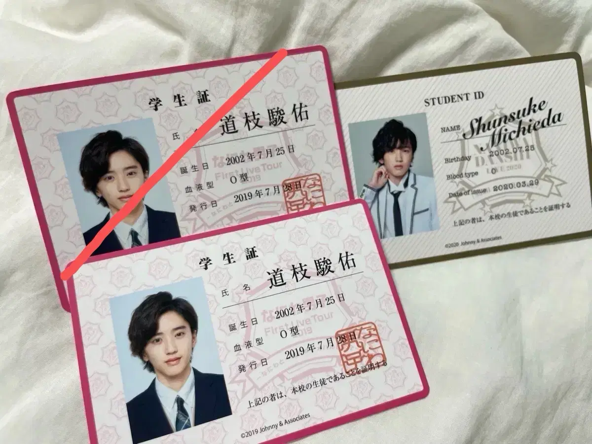 Shunsuke Michieda, Naniwadan City Student ID