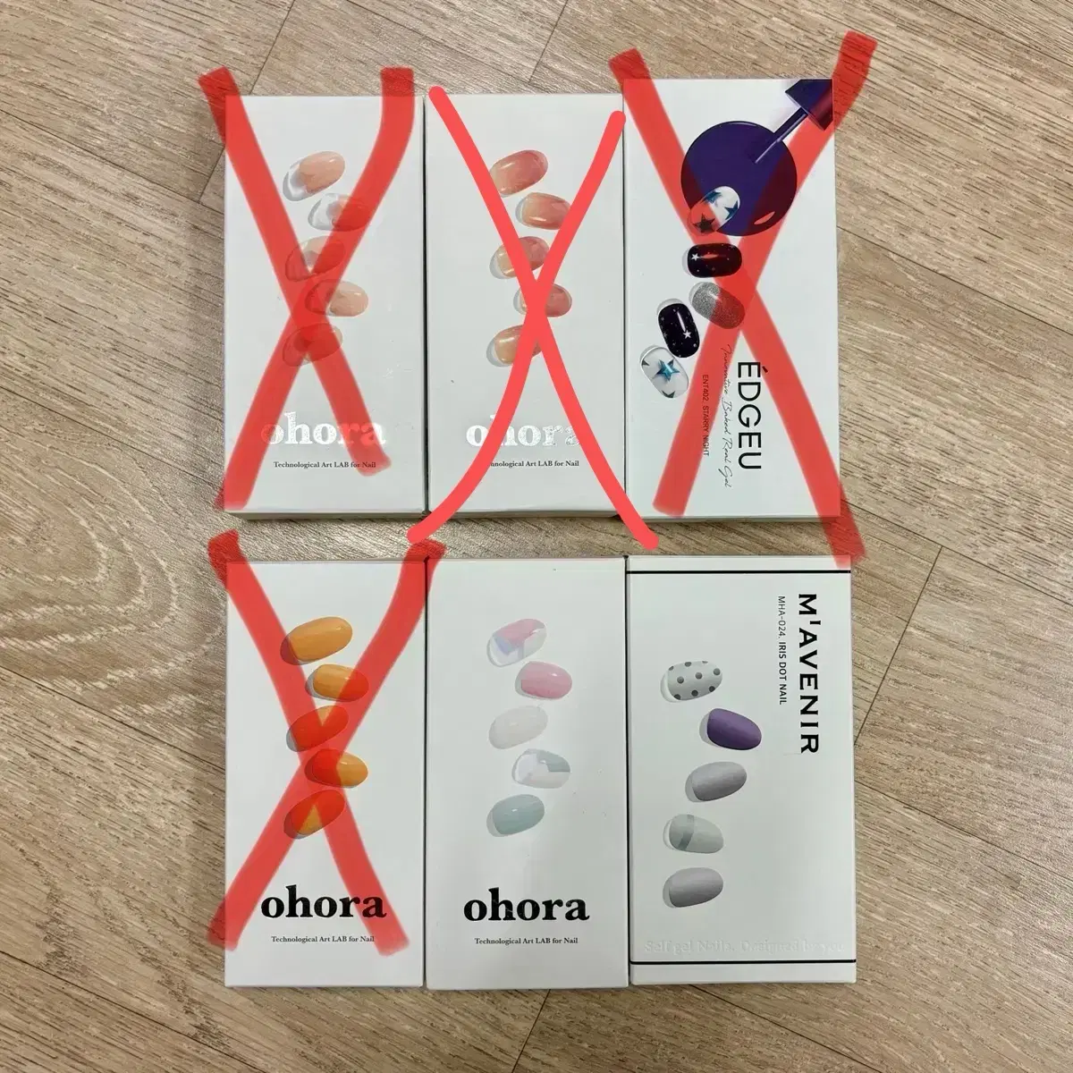 Used) Ohora gel nail stickers (individual price varies)