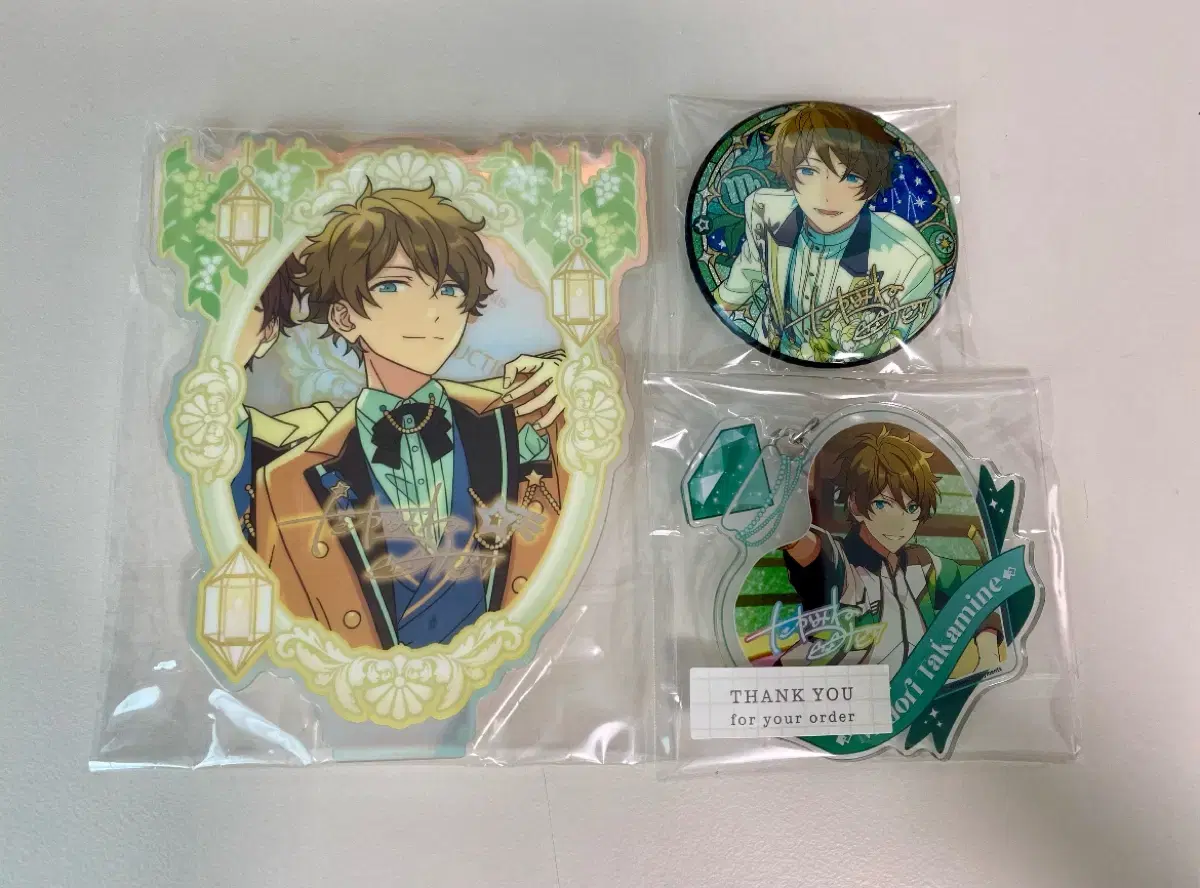 Angsta Ensemble Stars Meteor University Takamine Midori Dunkul Acrylic Jungsta Badge Keyring