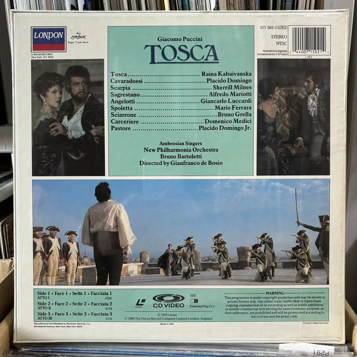 [CD VIDEO] GIACOMO PUCCINI / TOSCA