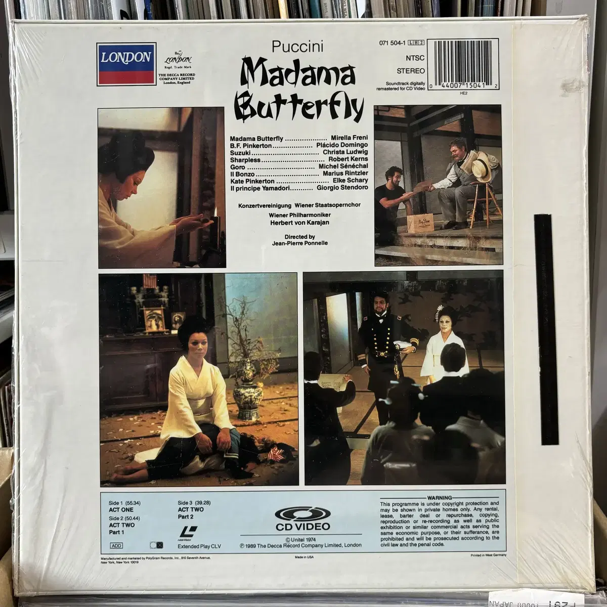 [CD VIDEO] PUCCINI Madama Butterfly