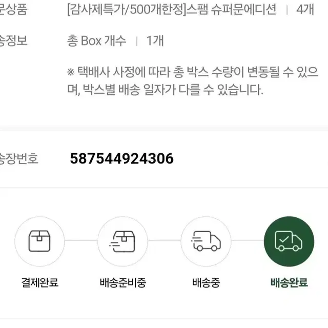 스팸슈퍼문에디션선물세트X4세트 추석선물세트 1세트33975원단가