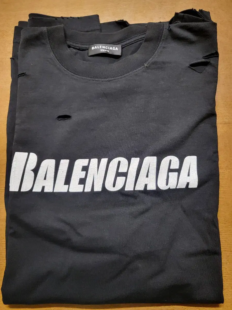 Balenciaga Destroyed Short Sleeve