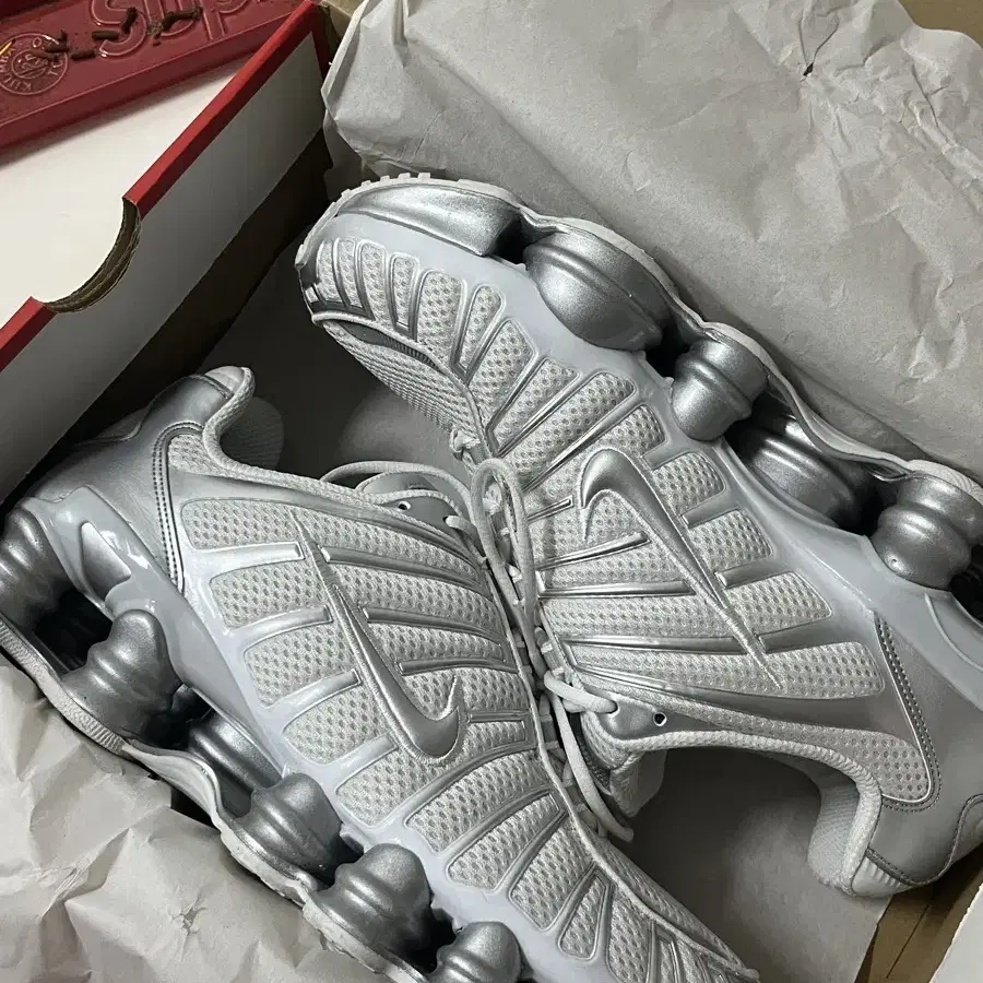 (W) Nike Shox TL Metallic Silver 샥스 실버