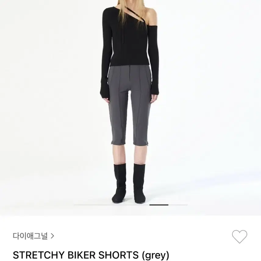 다이애그널 STRETCHY BIKER SHORTS (grey)