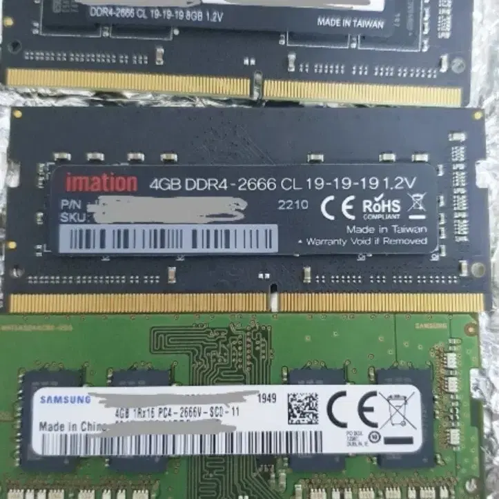 노트북용 램 ddr4 4gb 8gb 팝니다