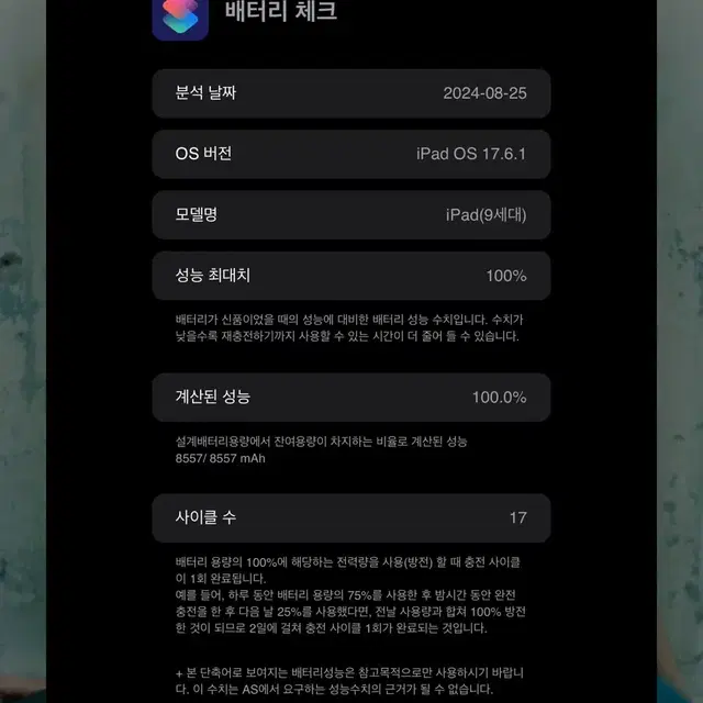 아이패드 9세대 64g 실버 와이파이