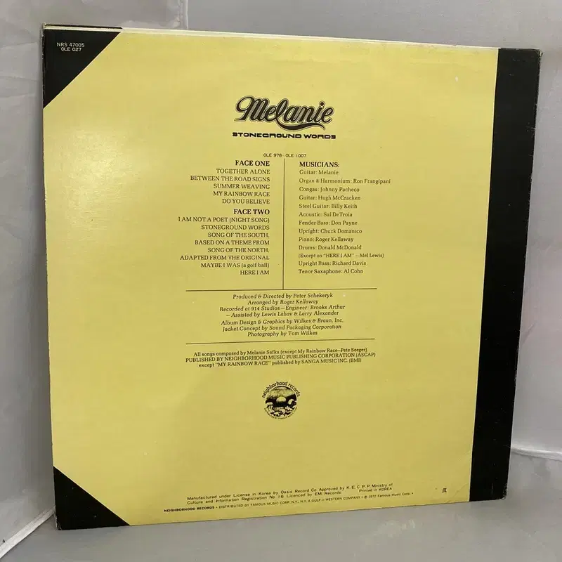 MELANIE   LP / AA1601