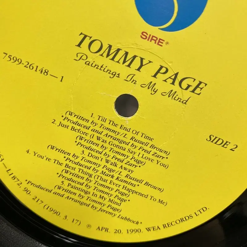 TOMMY PAGE LP / AA1822