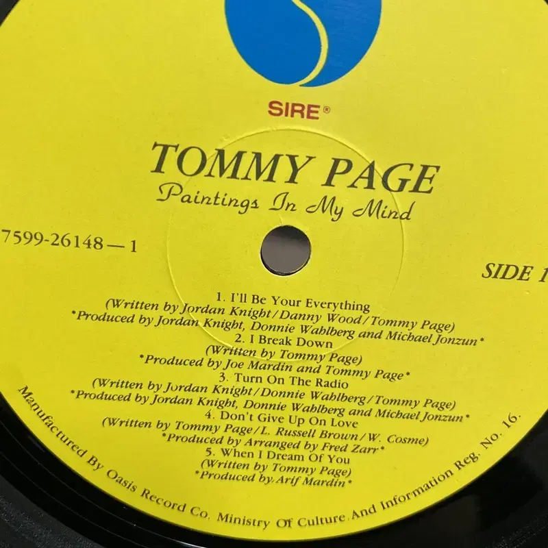 TOMMY PAGE LP / AA1822