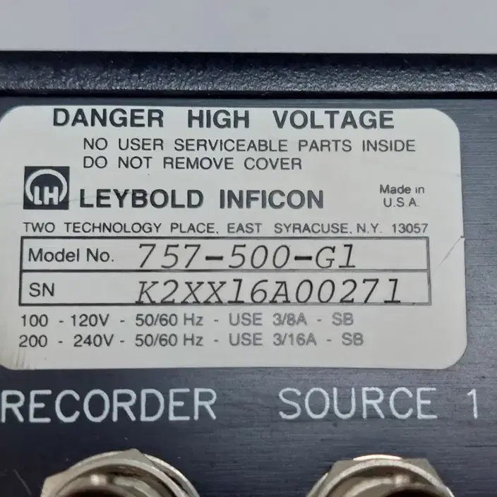 Leybold INFICON 757-500-G1 Deposition