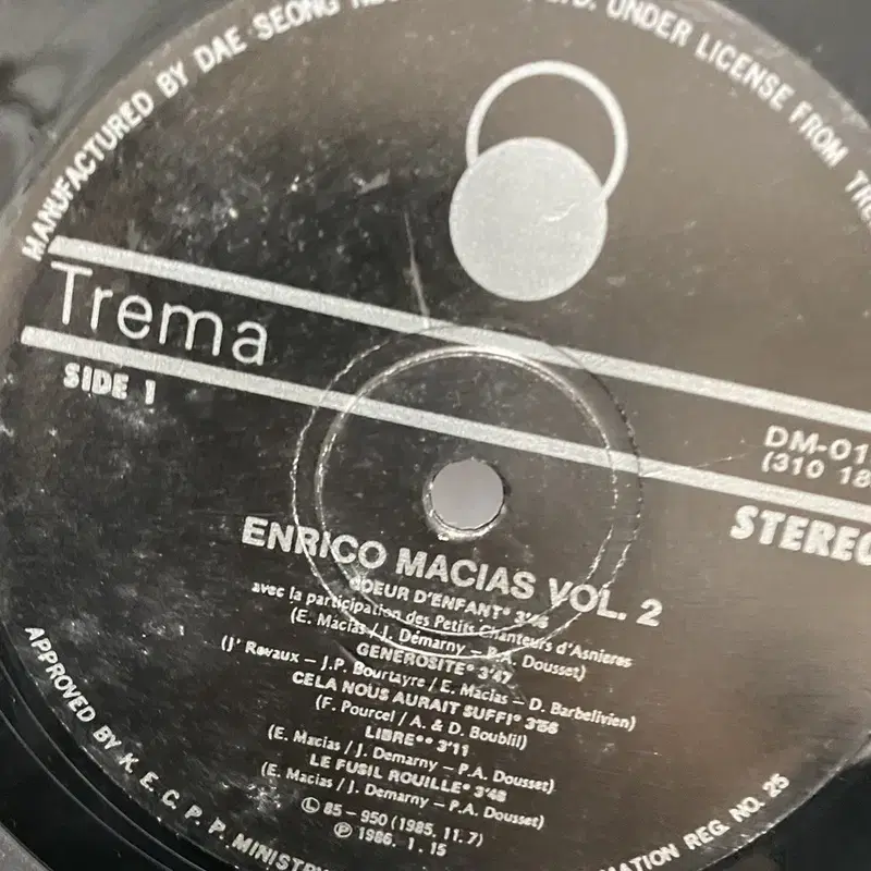 ENRICO MACIAS  LP / AA2011