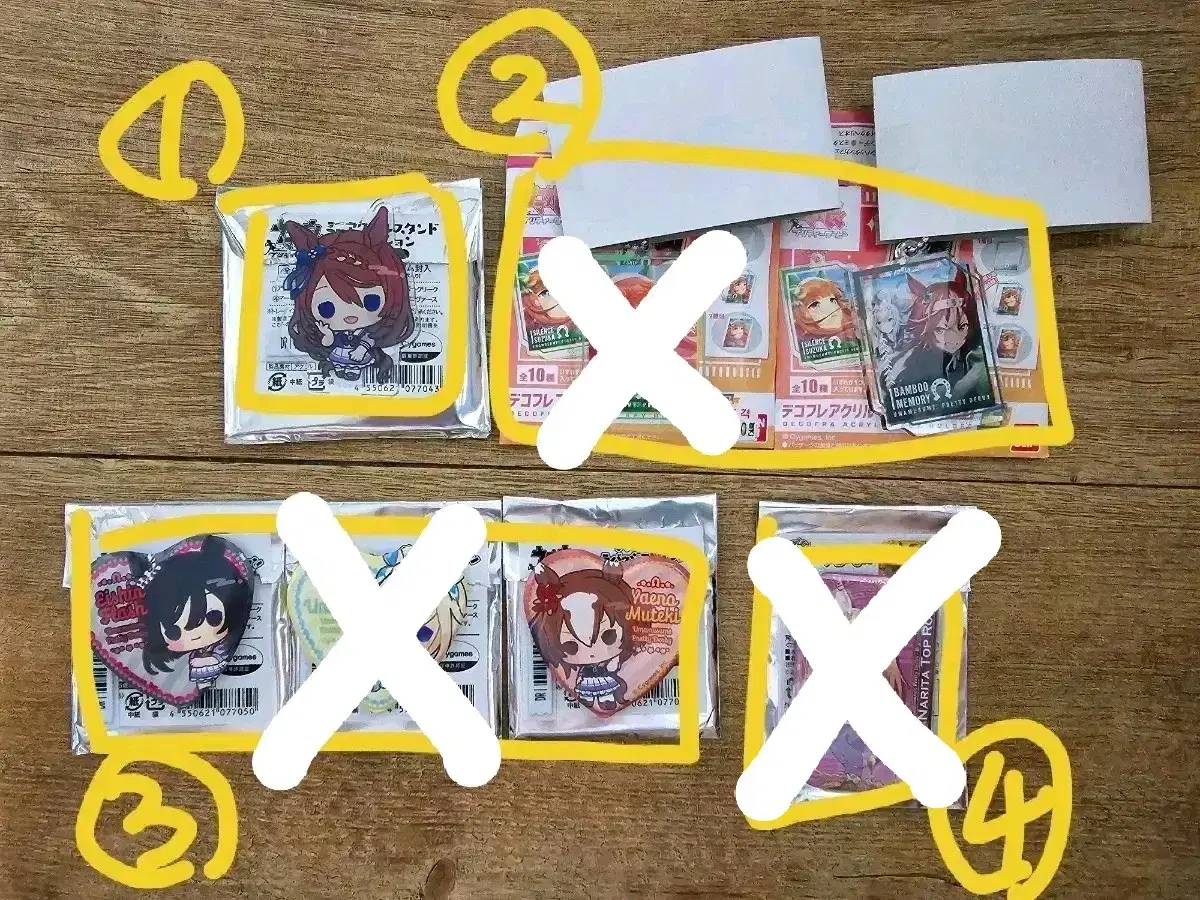 Sell Umamusume can badges, acrylic keyrings, acrylic stand 