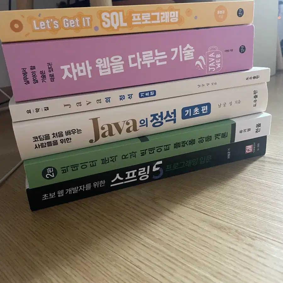 프로그래밍 책(자바,sql,스프링,빅데이터)